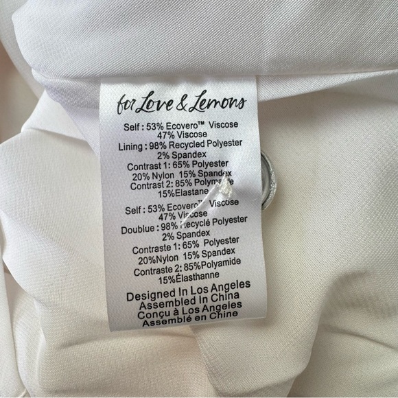 NEW For Love and Lemons Hazel Puff Sleeve Glove Mini Dress Floral Size XS - Picture 7 of 8